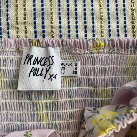 Princess polly long sleeve crop top with spring size 4 - Picture 5 of 10